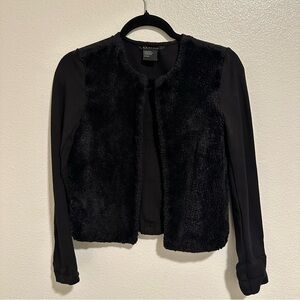 Armani Exchange Black Teddy Jacket